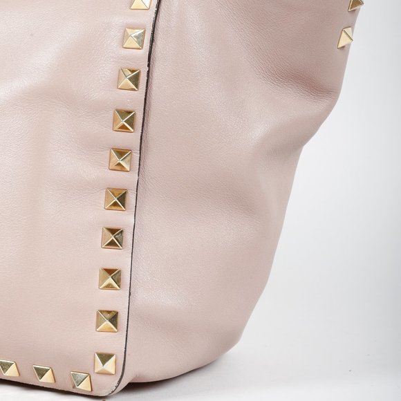 Valentino Garavani Small Rockstud Mauve Tote Bag - Picture 7 of 13